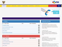 Tablet Screenshot of lpse.paserkab.go.id